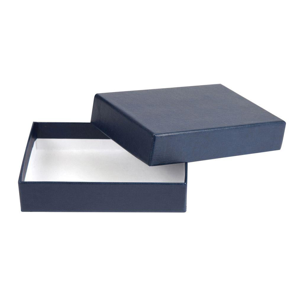 113 x 78 x 27mm Quality Gift Box - Textured Blue - Pack of 6 - Image 2