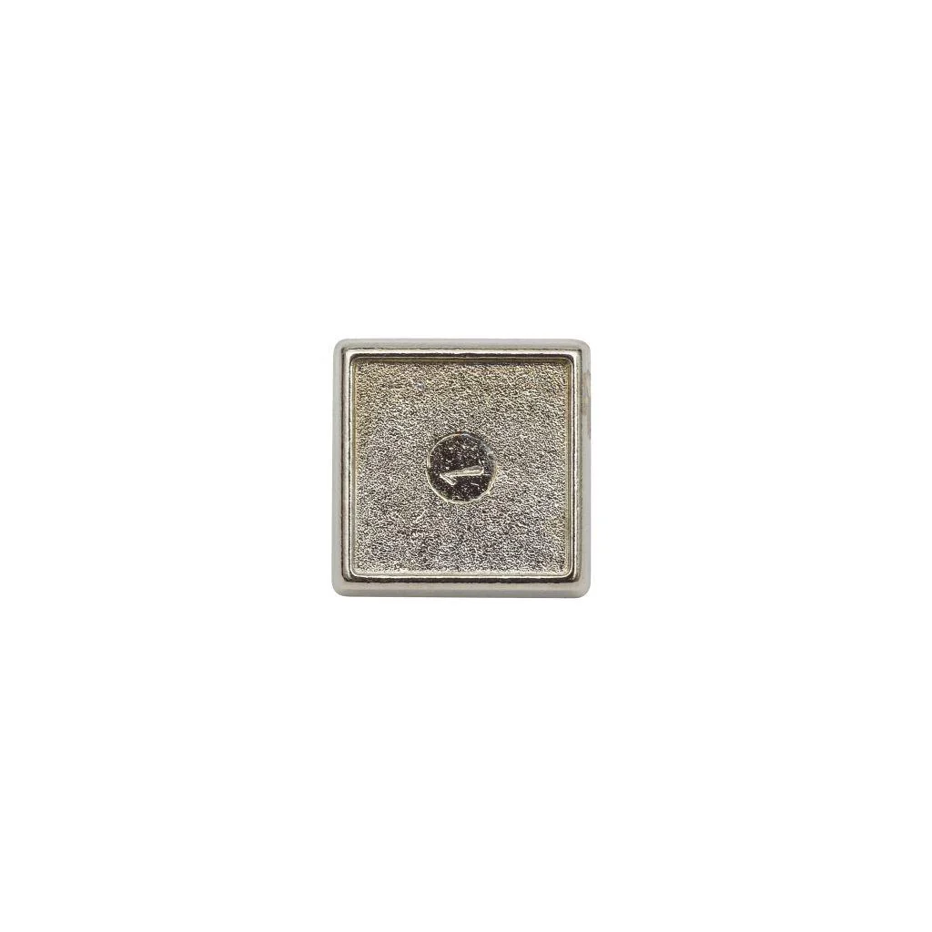15mm Square Butterfly Pin Back Metal Blank Badge - Pack of 50 - Image 3