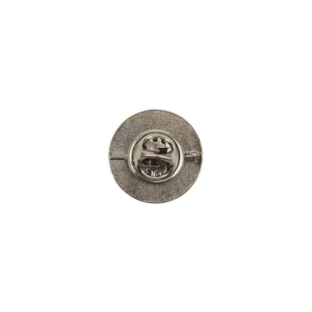 17mm Round Butterfly Pin Back Silver Metal Blank Badge - Pack of 50 - Image 5