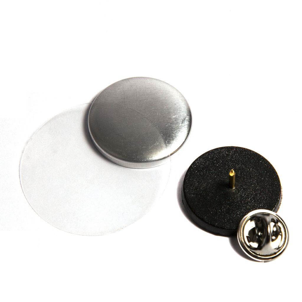 25mm Round G Series Clutch Butterfly Button Badge Components - Pack of 100 - Image 3