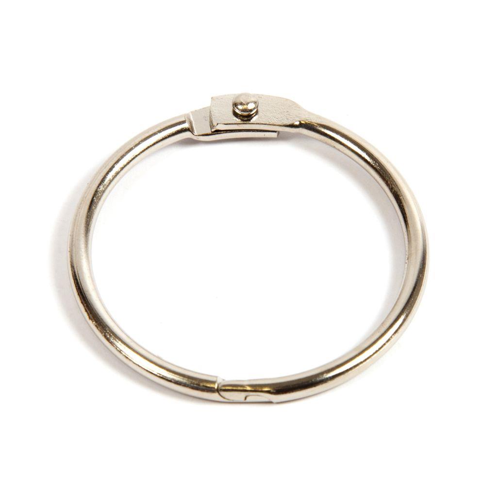 38mm Nickel Plated Hinged Joining Book Ring - Pack of 50