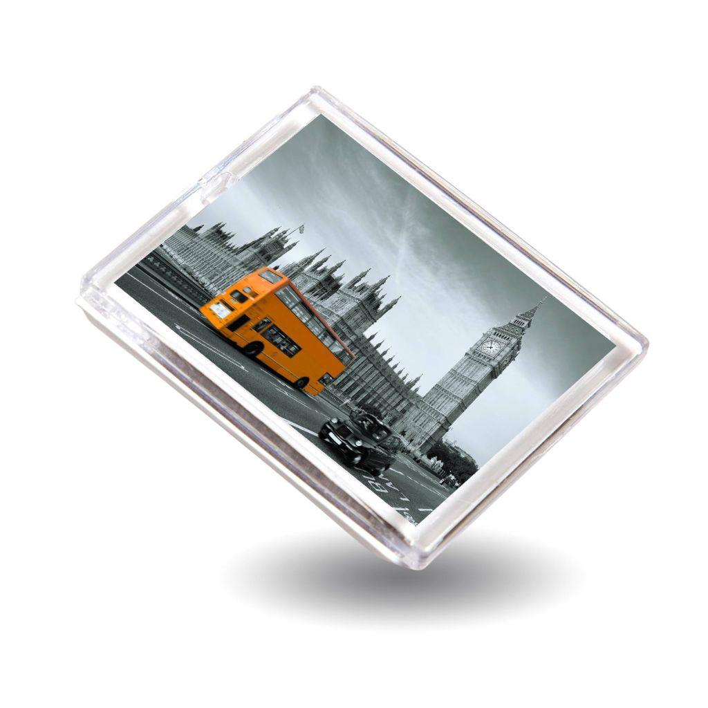 45 x 35mm Blank Plastic Fridge Magnet - Individually Bagged - Pack of 10 - Image 3