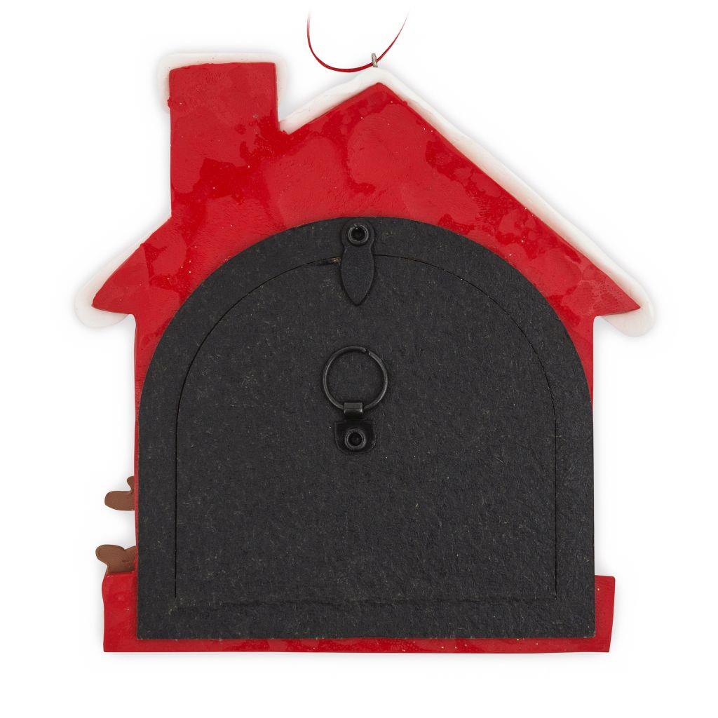 70 x 62mm Blank Snow House Christmas Tree Ornament - Pack of 6 - Image 3