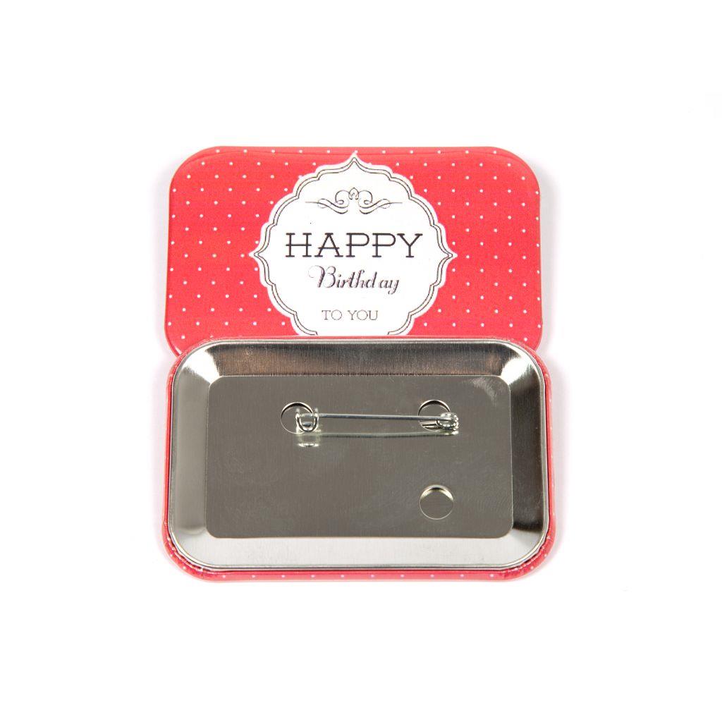76mm x 51mm Metal Pin Back Horizontal Components - Pack of 100 - Image 4
