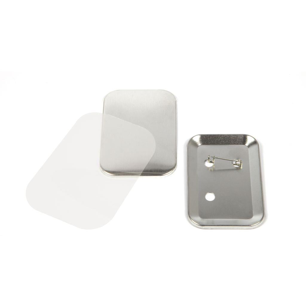 76mm x 51mm Metal Pin Back Vertical Components - Pack of 100 - Image 3