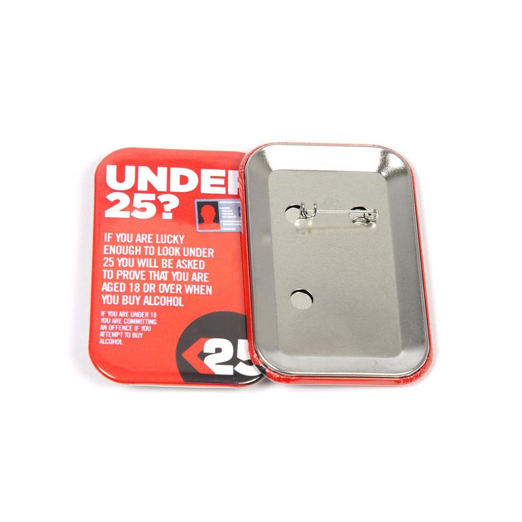 76mm x 51mm Metal Pin Back Vertical Components - Pack of 100 - Image 4