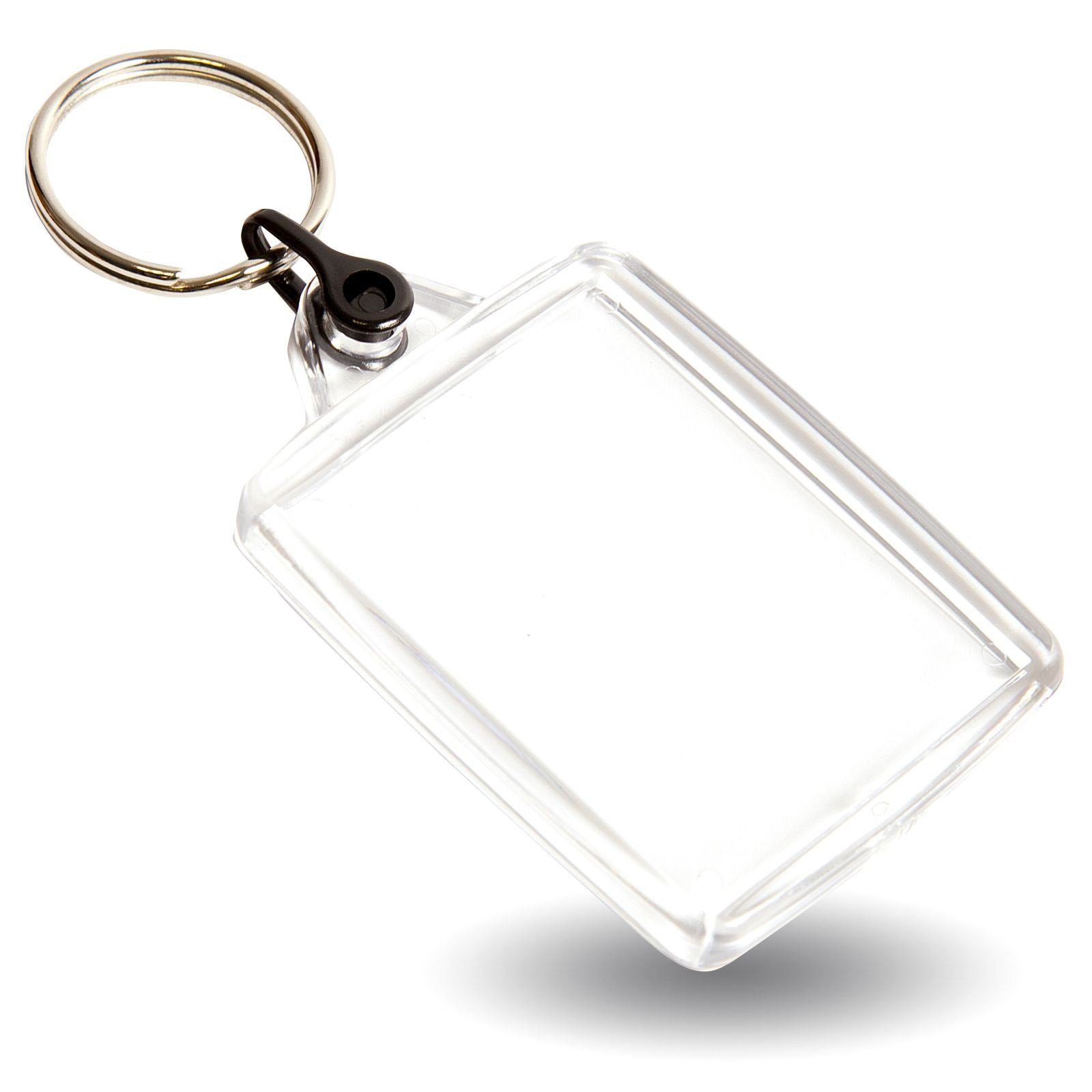 A502 Rectangular Blank Plastic Photo Insert Keyring with Coloured Connector - 45 x 35mm - Pack of 50 - Image 19
