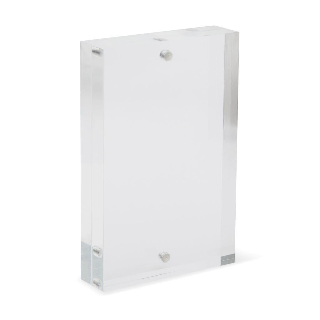 Blank Acrylic Magnetic Photo Frame Block Insert 90 x 60mm (3.5 x 2.3 inch) - Pack of 6 - Image 3