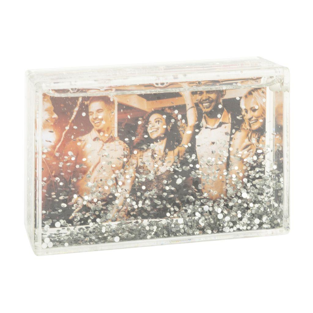Blank Glitter Photo Block Frame Insert 85 x 54mm (3.3 x 2.1 inch) - Pack of 6 - Image 3
