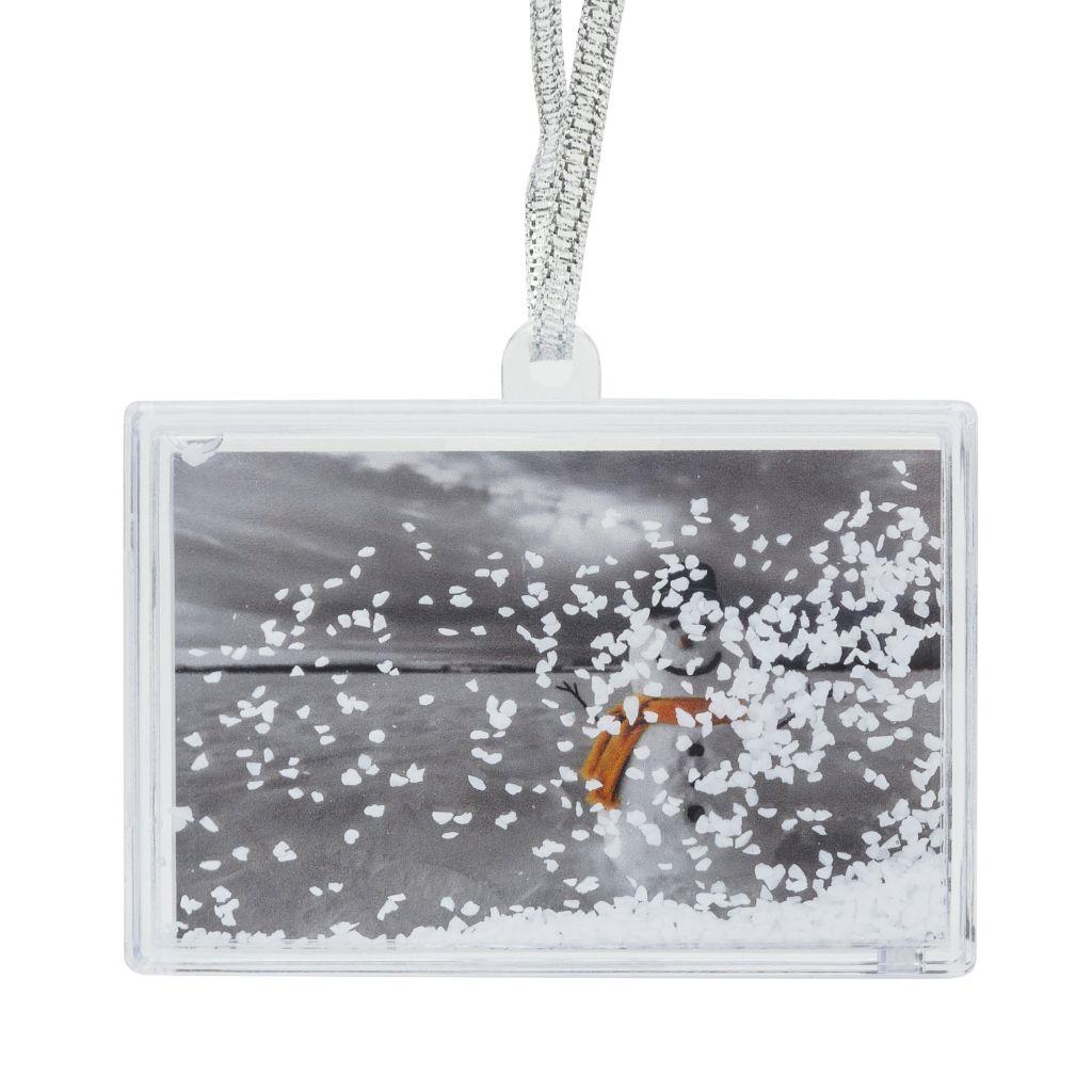 L4 Blank Insert Photo Snow Frame with Hanger - 70 x 45mm (2.7 x 1.7 inch) - Pack of 6 - Image 3