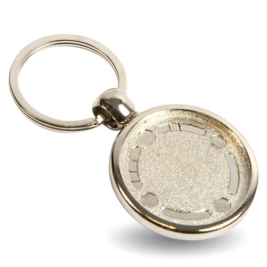 MBK Basketball Round Blank Metal Photo Insert Keyring - 30mm - Pack of 10 - Image 5