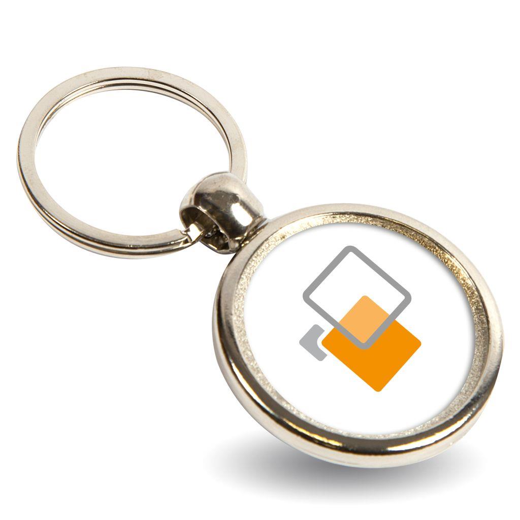 MBK Basketball Round Blank Metal Photo Insert Keyring - 30mm - Pack of 10 - Image 6