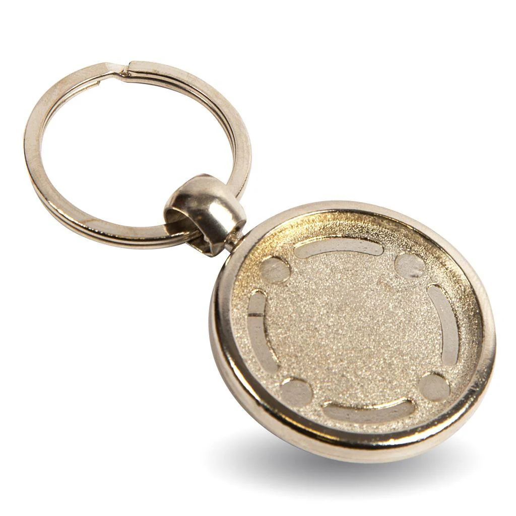 MFT Football Round Blank Metal Photo Insert Keyring - 30mm - Pack of 10 - Image 5