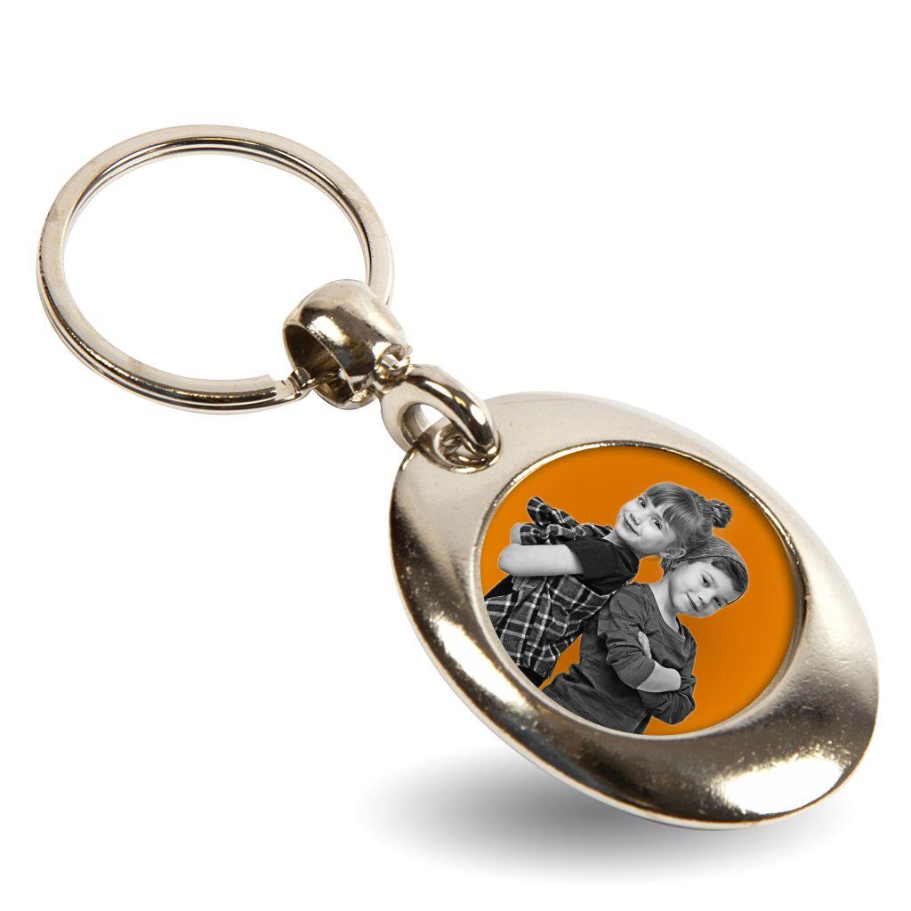 MP-25D Round Blank Metal Photo Insert Keyring - Insert 25mm - Pack of 10 - Image 3