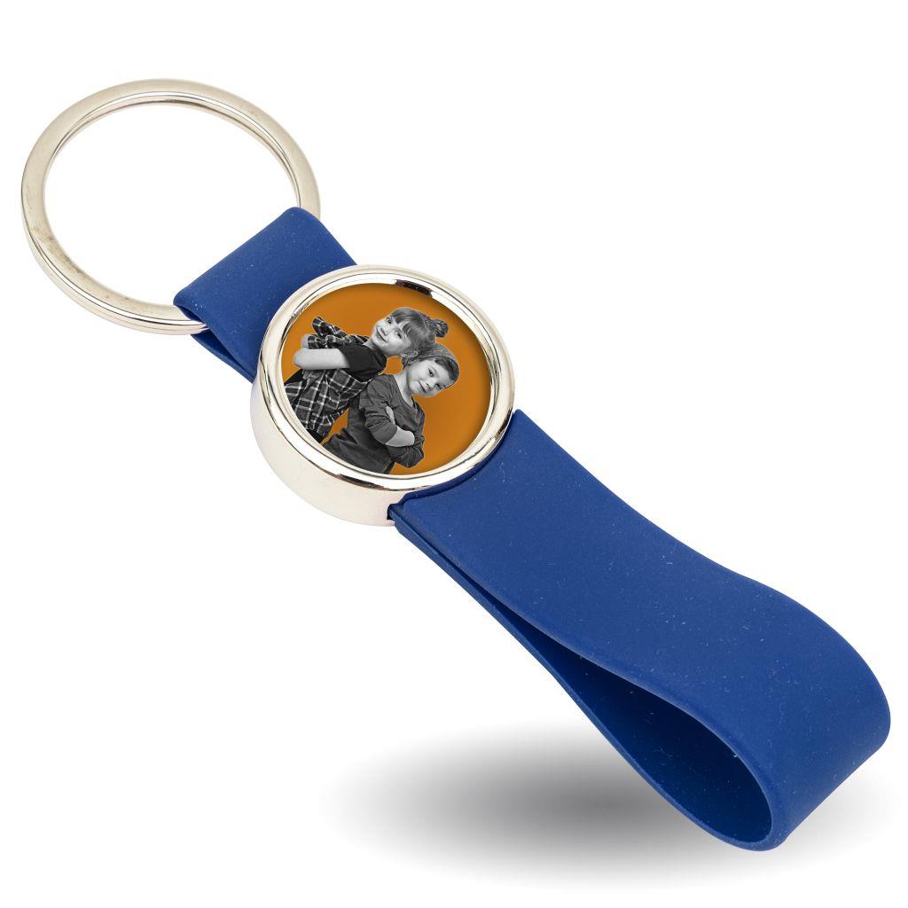 MR25 Blank Metal Photo Keyring With Silicone Loop - Insert Size 25mm - Pack of 10 - Image 3