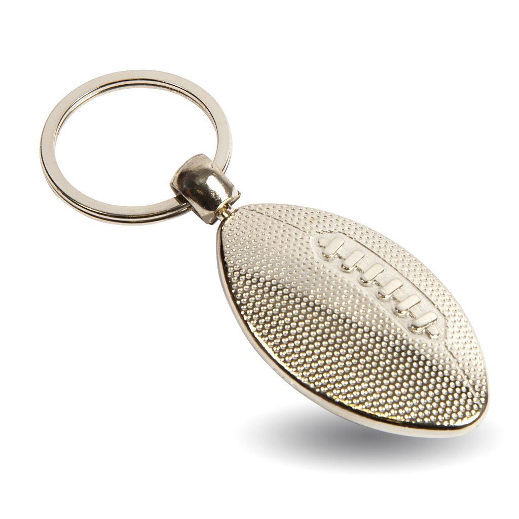 MRB Rugby Shaped Oval Blank Metal Photo Insert Keyring - 33 x 24mm - Pack of 10 - Image 3