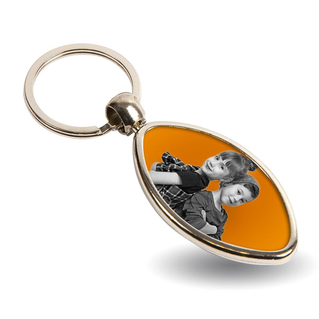 MRB Rugby Shaped Oval Blank Metal Photo Insert Keyring - 33 x 24mm - Pack of 10 - Image 6