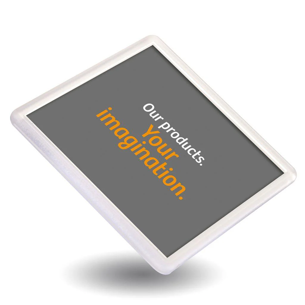 N1 Square Blank Plastic Photo Insert Coaster - 90 x 90mm - Pack of 10 - Image 3