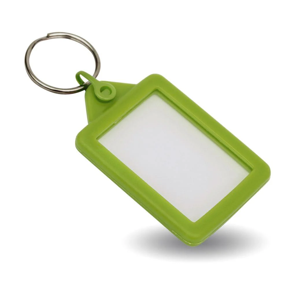Rectangular Blank Black Soft Touch Passport Photo Insert Keyring - 45 x 35mm  - Pack of 50 - Image 4