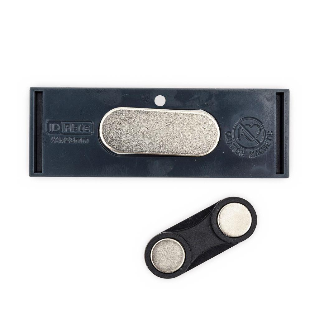 Rectangular Blank Magnetic ID Name Plate Badge - 66 x 21.5mm - Pack of 10 - Image 6